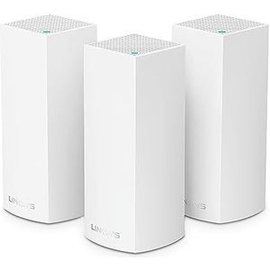 Linksys Whw0303-Eu Velop Multiroom Intelligent Mesh Wi-Fi-Systeem, Tri-Band,3-pack - tot 6,6 Gbps, Wit