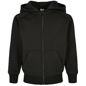 Urban Classics Jongens Boys Zip Hoody Capuchontrui, zwart, 158/164 cm