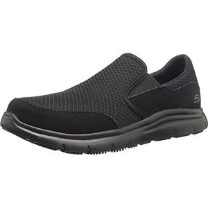 Skechers Flex Advantage SR Mcallen Mocassin voor heren, Zwart, 44 EU