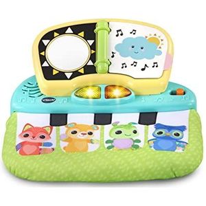 VTech Baby's pluche piano – draagbare stoffen piano met leuke muziek, sets en lichteffecten, voor kinderen van 3 tot 24 maanden