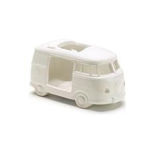 Volkswagen 5H9087798A theelicht VW T1 Bulli design porselein theelichthouder, wit