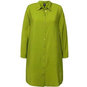 Ulla Popken - Lange Damesblouse - Appelgroen - A-lijn
