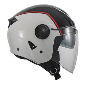 UFO PLAST Urban Spirit Demi-jethelm, wit/zwart, maat M