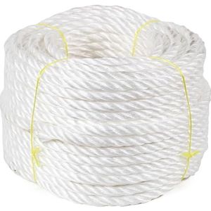 Flandria 363-krans touw van polypropyleen Ø 10 mm x 100 m, wit