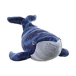 Wild Republic Cuddlekins Blauwe walvis, knuffeldier, babycadeau voor meisjes en jongens, pluche dier, knuffeldier voor baby's, speelgoed van gerecycled materiaal, 30 cm