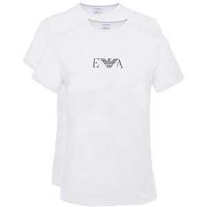 Emporio Armani - Basis 2-pack Ronde Hals T-shirts Wit
