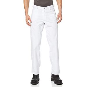 BP 1651 686 unisex jeans van gemengde stof met stretch-aandeel wit, maat Mn