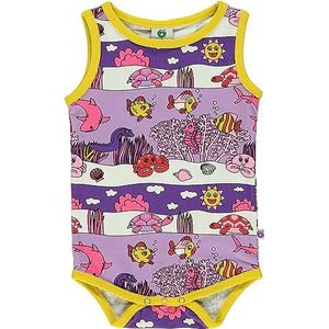 Småfolk Baby Meisjes Mouwloos Body met Onderwater Landschap Baby en Peuters Kostuum, Purple Heart, 92, Purple Heart, 92