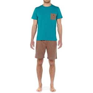 WFWAUTO Court Petero Pyjama-sets, voor heren, meerkleurig, maat S