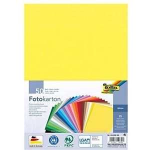 Folia knutselkarton, A4, 300 g/m2, 25 kleuren