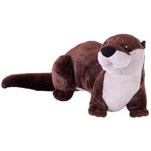 Wild Republic Cuddlekins Eco River Otter, knuffeldier, 30,5 cm, pluche speelgoed, vulling is gesponnen gerecyclede waterflessen, milieuvriendelijk
