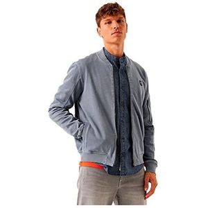 Garcia Heren Cardigan Sweat Sweatshirt, Stone Blue, S, blauw (stone blue), S