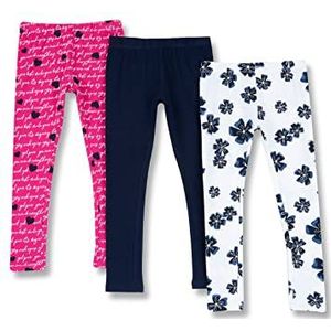 Chicco Set katoenen leggings, Sportbroek Meisjes, Blauw, 15 maanden (pakket van 3)