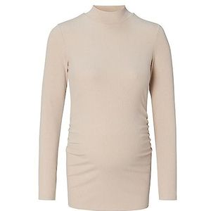 Noppies Ribgebreide Zwangerschapslongsleeve Sira van Gerecycled Polyester Beige