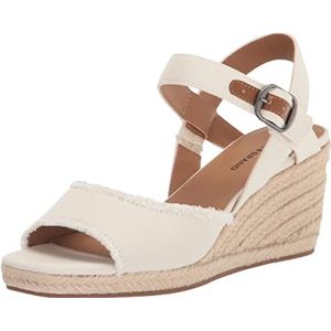 Lucky Brand Mindra, espadrilles met sleehak voor dames, Wit, 38 EU