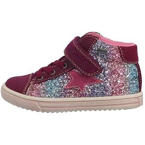 Lurchi 84L1063005 Sneakers voor jongens en meisjes, dieppaars-regenboogglitter, 26 EU, Deep Purple Rainbow Glitter, 26 EU