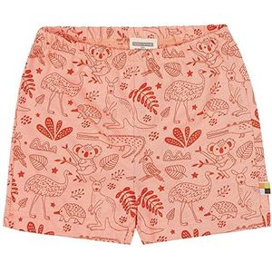 loud + proud Uniseks kinderopdruk, GOTS-gecertificeerde shorts, perzik, 62/68 cm