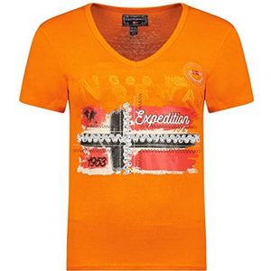 Geographical Norway Jinny Lady T-shirt voor dames, melocoton, M