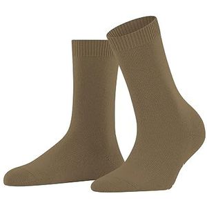 FALKE Dames Sokken Cosy Wool W SO Wol Kasjmier eenkleurig 1 Paar, Bruin (Wholegrain 5017), 35-38