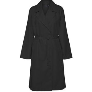 VERO MODA Dames Vmneel Long Trenchcoat, zwart, M