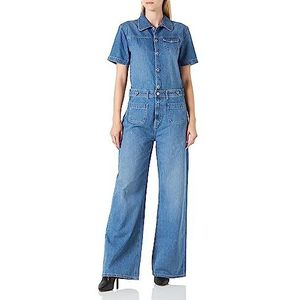 Pepe Jeans - Evelyn - Jumpsuit - Blauw - Normale Pasvorm