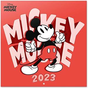 Grupo Erik CP23007 Kalender 2023 Disney Mickey - Broschürenkalender 2023 30x30 cm - Fsc-gecertificeerde wandkalender - Wandkalender 12 Maanden + poster