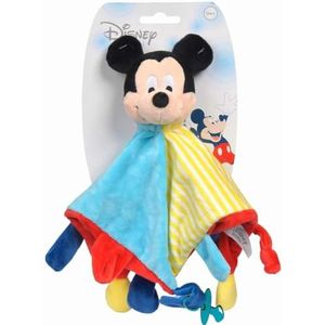 Simba 6315876393 - Disney Mickey 3D knuffeldoek, 42 cm, pluche figuur, babyspeelgoed, geschikt vanaf de eerste levensmaanden