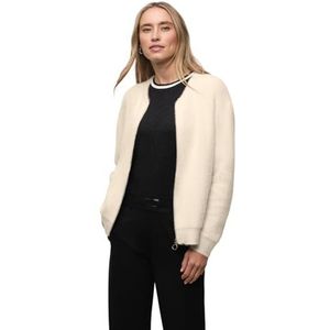 Street One 2515432 gebreide jas in blouse-look, beige, maat 44 voor dames
