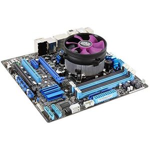 Cooler Master X Dream i117 processorkoeler - plat kruisvormig ontwerp 60,4 mm hoog, 95 mm stille ventilator (19 dBA, 1800 RPM), installatie met druk-pin clip - compatibel met Intel LGA 1200-sockets