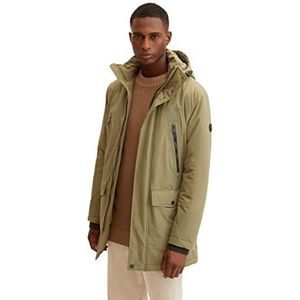 TOM TAILOR Uomini Parka met capuchon 1033673, 10415 - Dusty Olive Green, XXL