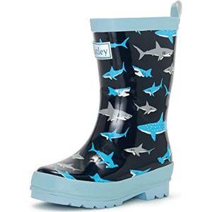 Hatley Gedrukte Wellington rubberlaarzen, Rain Boot, Shark Frenzy, 35 EU