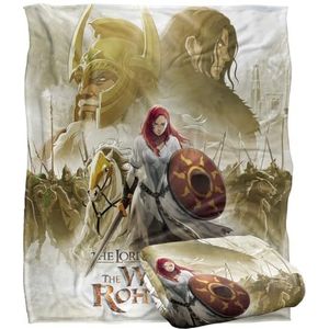 LORD OF THE RINGS: WAR OF THE ROHIRRIM Silky Touch superzachte plaid 152 x 127 cm
