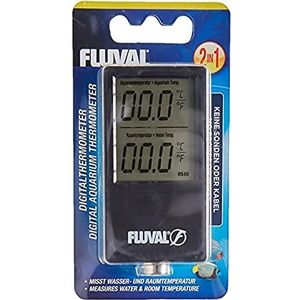Fluval Draadloze 2-in-1 digitale thermometer meet de water- en kamertemperatuur