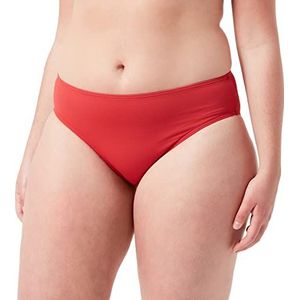 ESPRIT Gerecycled: bikinislip met structuur, rood, 44