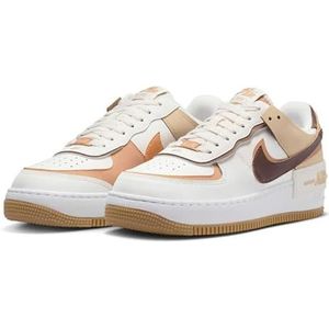 Nike Air Force 1 Shadow Hardloopschoenen voor dames, Sail Flax Sesame Bruin, 39 EU