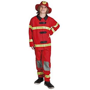Boland 82242 Kinderkostuum Fire Chief, rood, 10-12 jaar