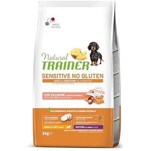 Natural Trainer Sensitive No Gluten voer voor rijpe honden met zalm, 2 kg
