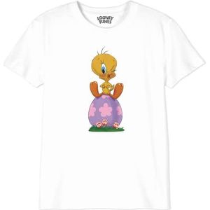 cotton division T-shirt voor jongens, Wit, 8 Jaren