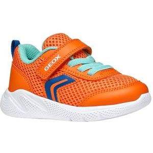 Geox B SPRINTYE Boy C babyschoenen voor kinderen, oranje/koningsblauw, maat 24, Orange Royal, 24 EU