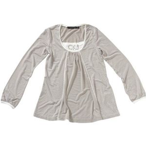 Calvin Klein Jeans Meisjesshirt met lange mouwen CGP590 JFS08, beige (P90)., 140 cm
