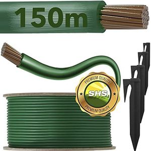 RASENFREUND 150 m begrenzingskabel + 450 grondpennen voor robotmaaier, accessoireset, begrenzingsdraad voor zoekkabel, compatibel met Gardena/Bosch/Husqvarna/WorX/Honda/Ø 2,7 mm