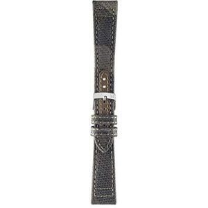 Morellato Unisex horlogeband, Sport Collectie, mod. Athletic, geweven camouflage - A01X4496B06, groen, 18mm, Band