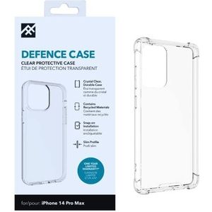 ZAGG iFrogz Defence beschermhoes compatibel met iPhone 14 Pro Max, duurzaam, klikbestendig, antislip, slank, gerecycled, helder