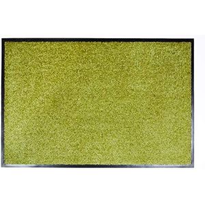 Hoogwaardige stofmat - deurmat binnen - 30° C wasbare deurmat - antislip loper - tapijt keuken - gang - groen 60x180 cm