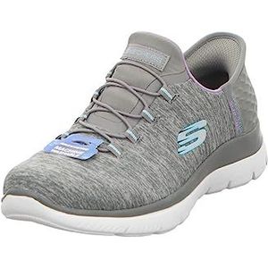 Skechers - Summits Dazzling Haze - Instappers - Grijs - Gebreid Bovenwerk