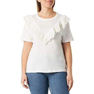 Garcia Dames T-shirt met korte mouwen, gebroken wit, XS, off-white, XS