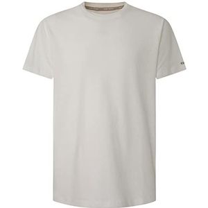 Pepe Jeans Heren RINEL T-shirt, gebroken wit, L, Wit, L