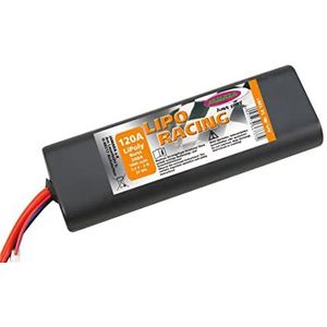 JAMARA 141391 - accupack LiPo-Racing 7,4 V 5000 mAh 2N 37Wh T-Dean bus hardcase/afgeronde hoeken