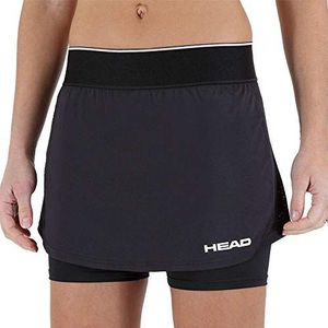 HEAD Robin Skort W tenniskleding voor dames (1-pak), Zwart, XL