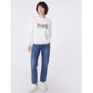 PETIT BATEAU - Bedrukt Sweatshirt - Wit - Katoen